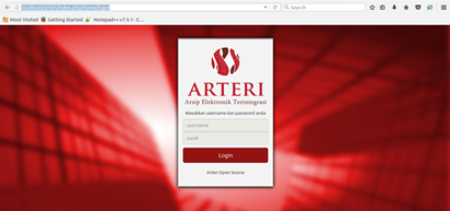 login arteri
