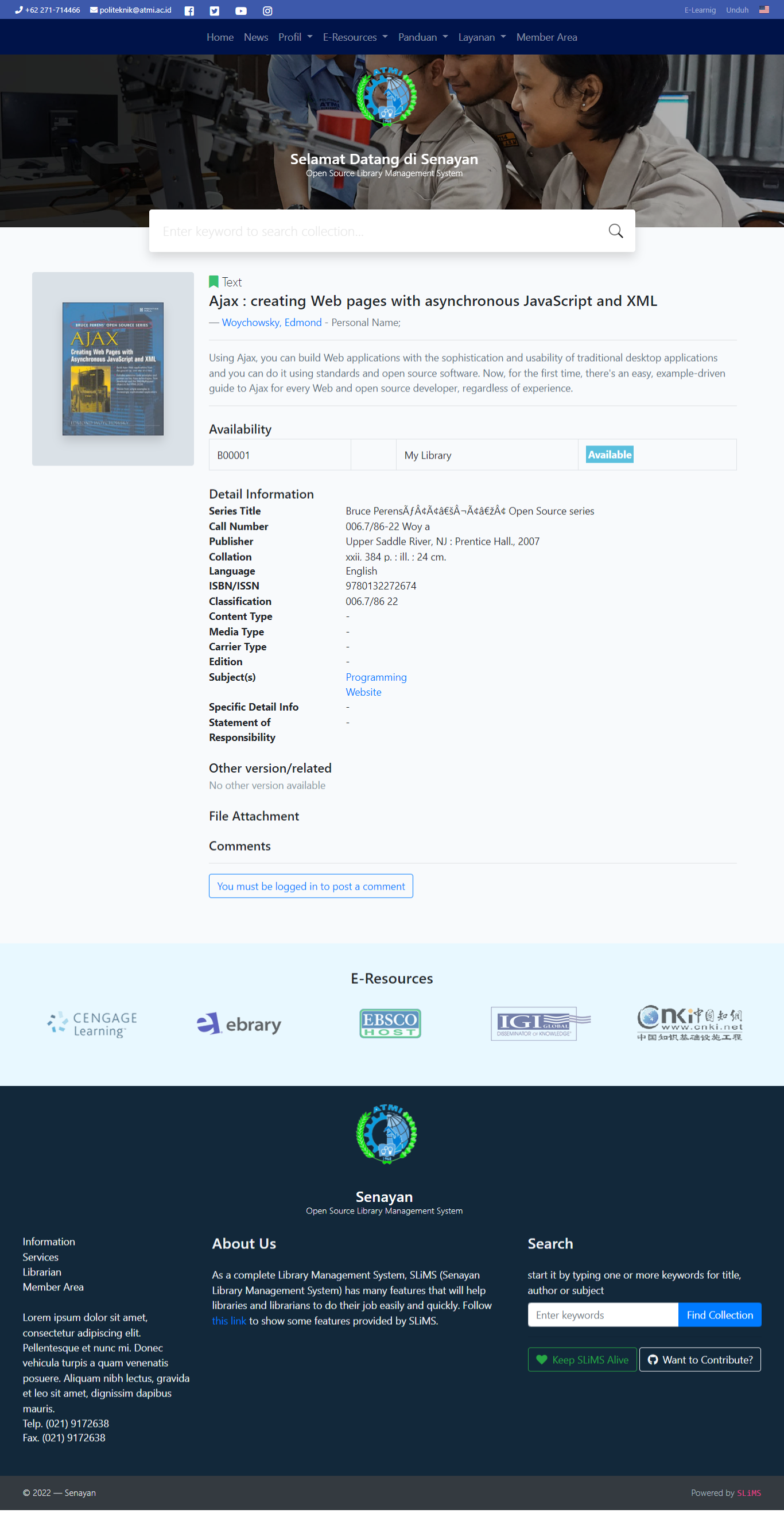 Download Template SLiMS 9 Bulian : Maryam – Bibliothee